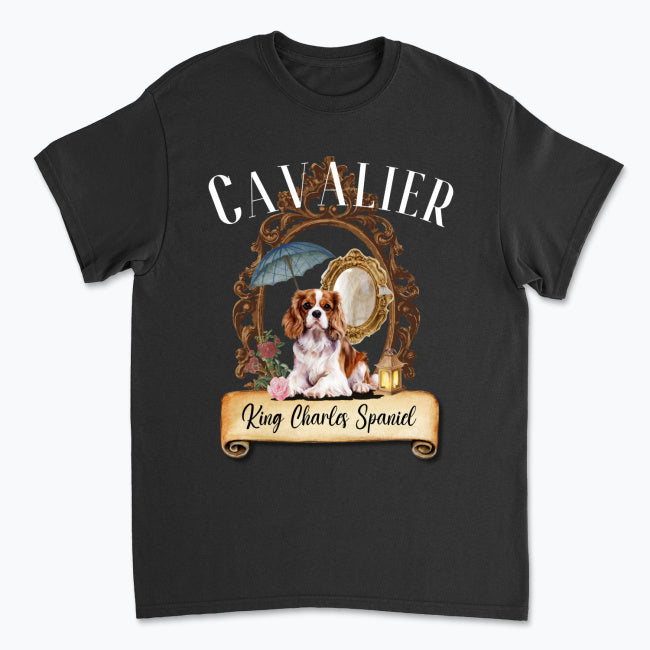 Koszulka Cavalier King Charles Spaniel - Cavalier Vintage Black