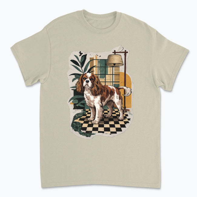 Koszulka Cavalier King Charles Spaniel – Art Deco Interior