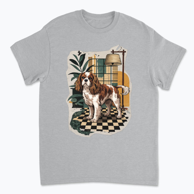 Koszulka Cavalier King Charles Spaniel – Art Deco Interior