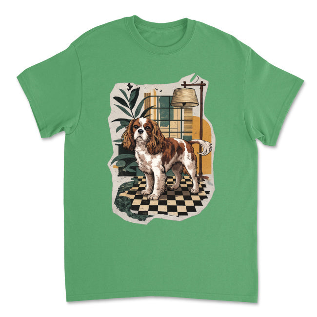 Koszulka Cavalier King Charles Spaniel – Art Deco Interior