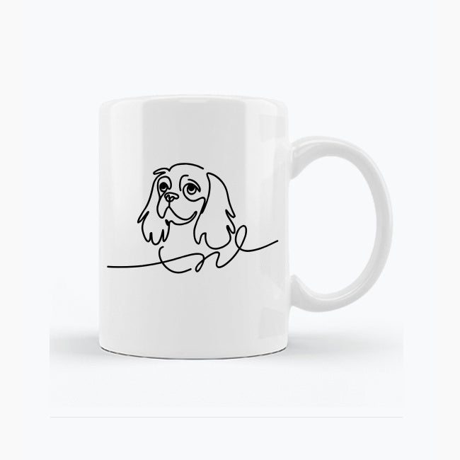 Kubek Cavalier King Charles Spaniel – One Line Cavalier 325 ml