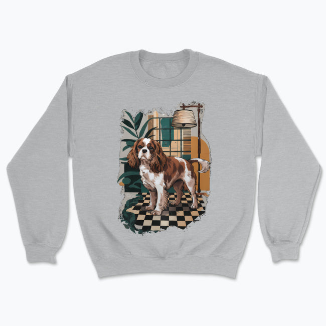 Bluza Cavalier Vintage Interior – Cavalier King Charles Spaniel
