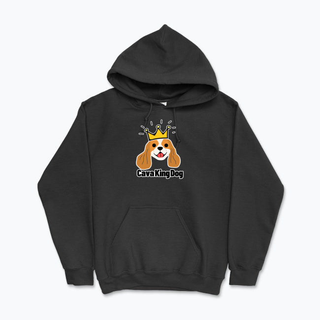 Wygodna bluza z uroczym Cavalier King Charles Spanielem w koronie. Idealna dla miłośników psów i właścicieli Cavalierów. Świetny pomysł na prezent.