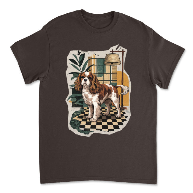 Koszulka Cavalier King Charles Spaniel – Art Deco Interior