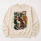 Bluza Cavalier Vintage Interior – Cavalier King Charles Spaniel